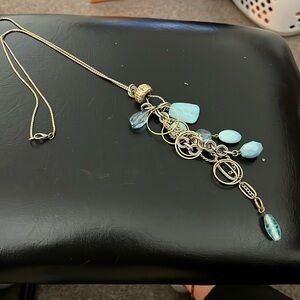 Beautiful necklace with blue beads